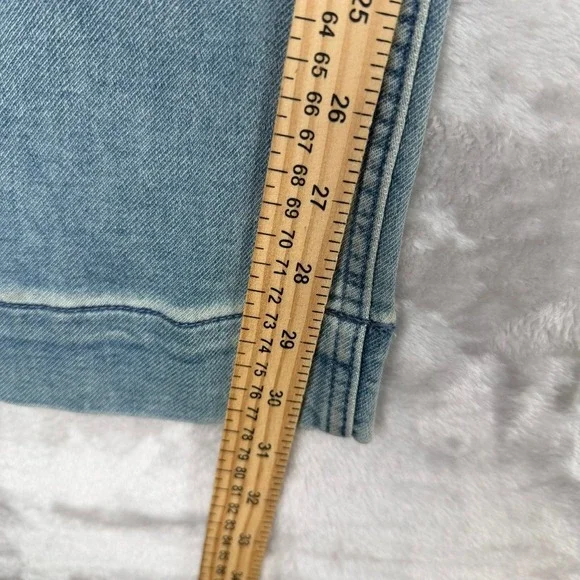 Faherty Brand Jeans Wide Leg Light Wash Denim Pants Women Size 29 - Picture 6 of 13